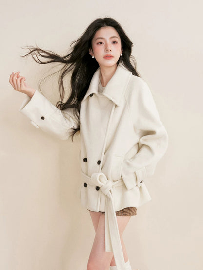 Belted Drop-Shoulder Coat
