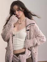 Heavywork Lapel Toggle Knit Cardigan