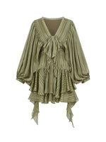 Romantic Ruffle Sleeve Dress