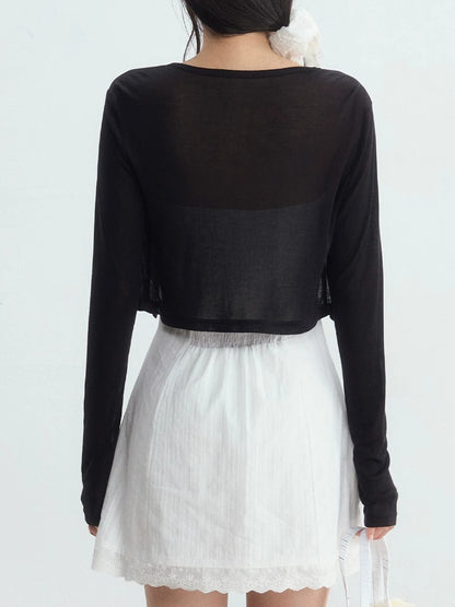 Bow Tube Dress Cardigan Set