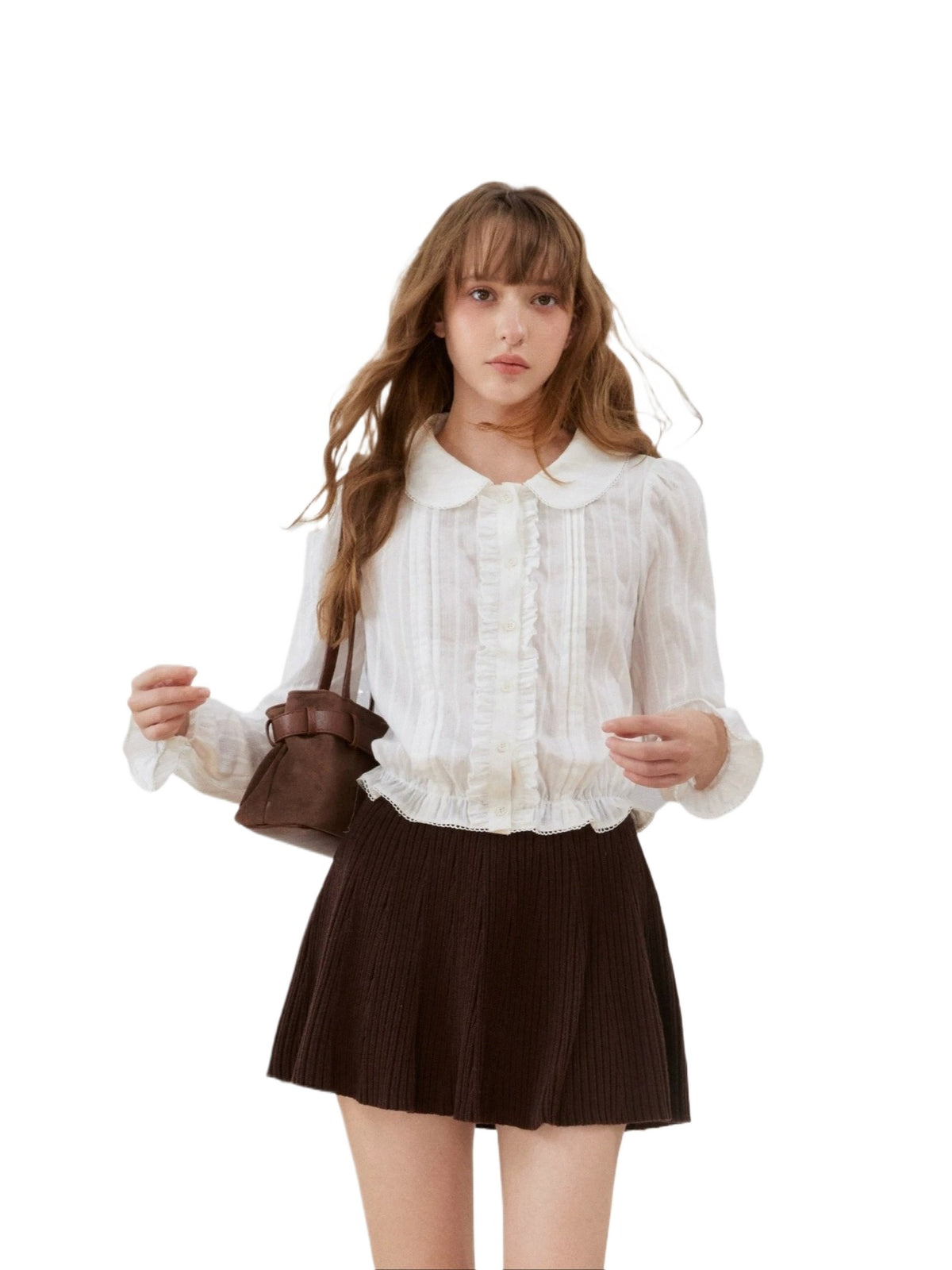 Collar Puff Sleeve Shirt
