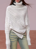 Oversized Cowl Neck Cape Sweater