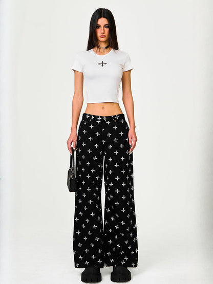 All-Over Print Tie-Dye Sports Paratrooper Pants