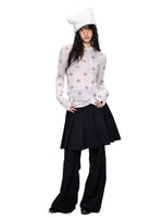 Polka Dot Mohair Hoodies