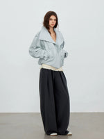 Shawl-Lapel Double-Breasted Jacket