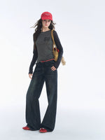 Rhinestone Raglan Top
