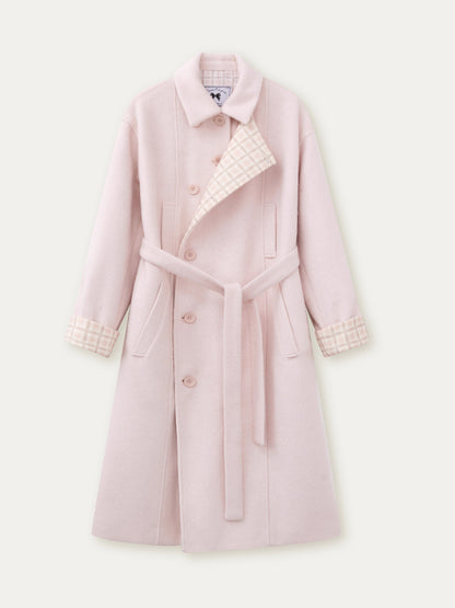 Pink &amp; Brown &quot;Berlin Avenue&quot; Plaid Coat