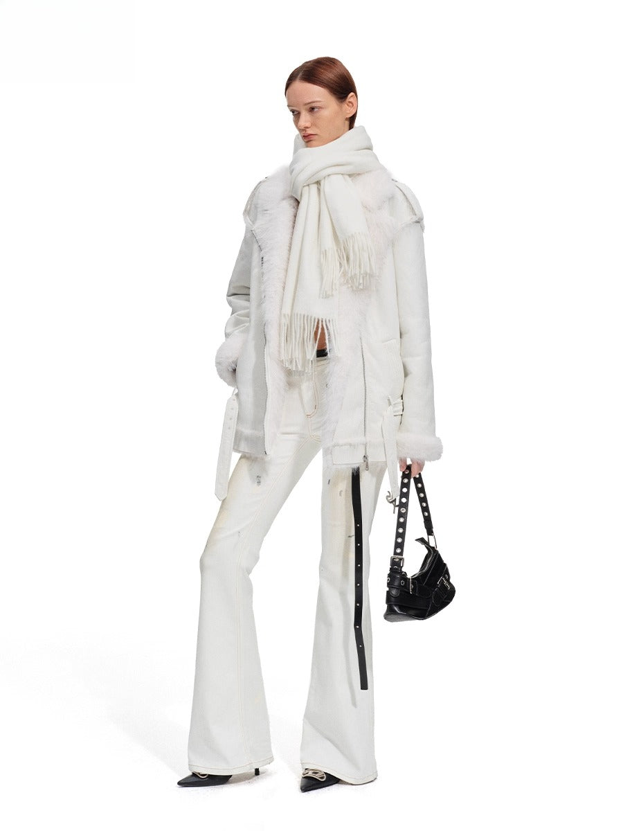 Polar Eco Faux Leather Fur Jacket