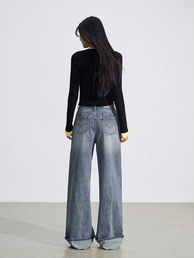 Contrast Layer Knit Top