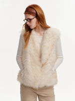 Fox Fur Vest & Scarf Set
