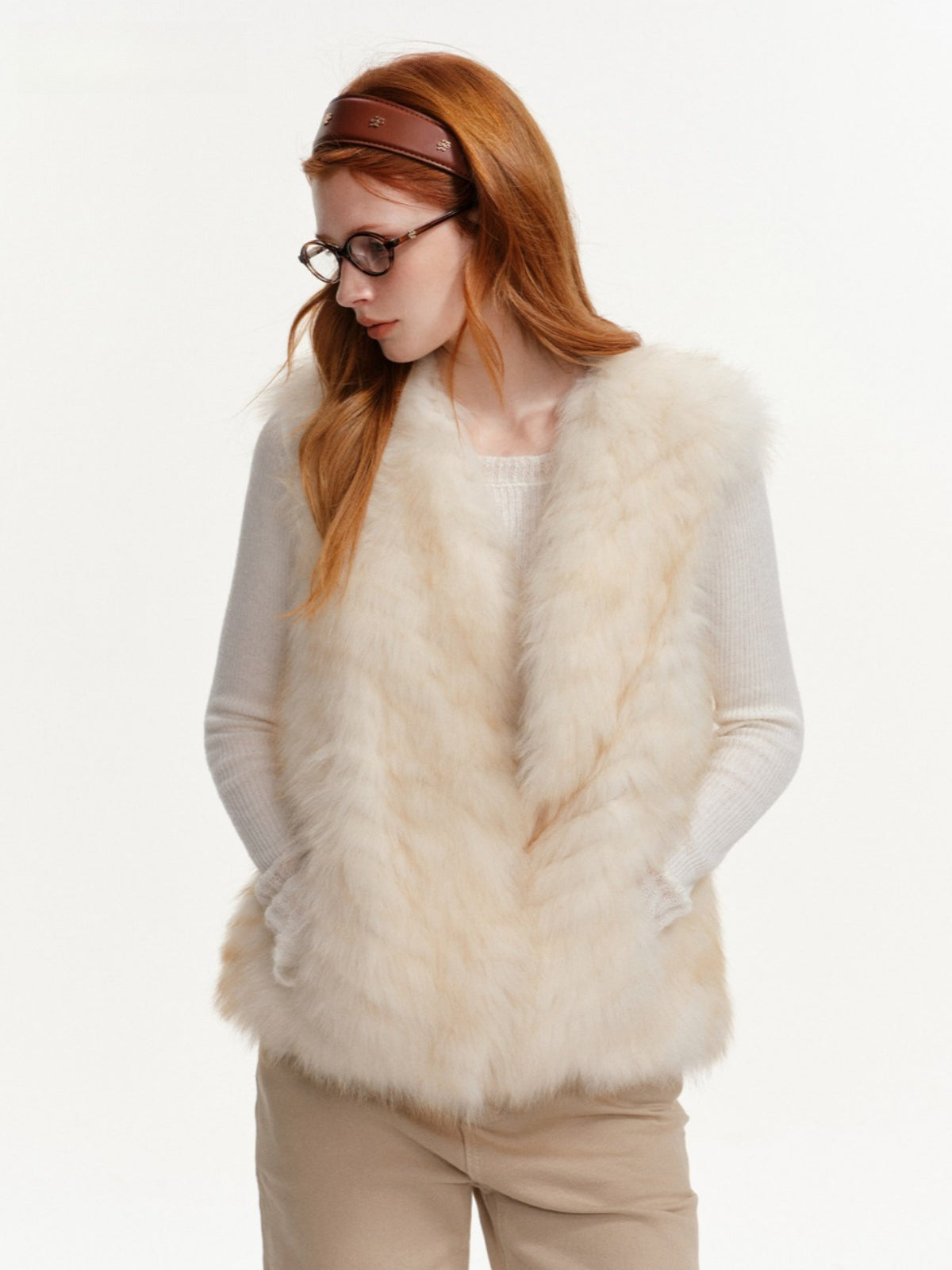 Fox Fur Vest &amp; Scarf Set
