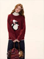 Penguin Jacquard Wool Sweater