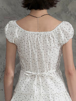 Star Print Crop Blouse