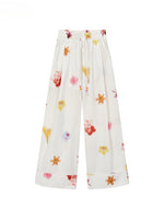 Flower Hanging Casual Pants