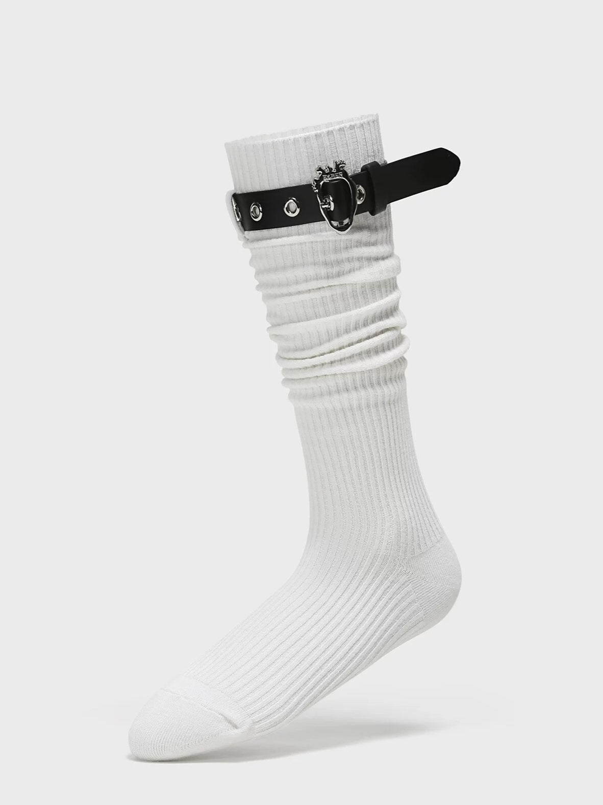 Belt Ribbed Socks