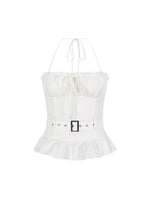 Strapless Halter Lace Top