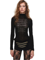 Napoleon Gold Foil Mock Neck Vest