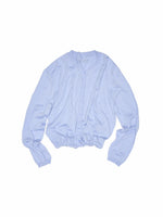 Solid Balloon Hem Wool Cardigan