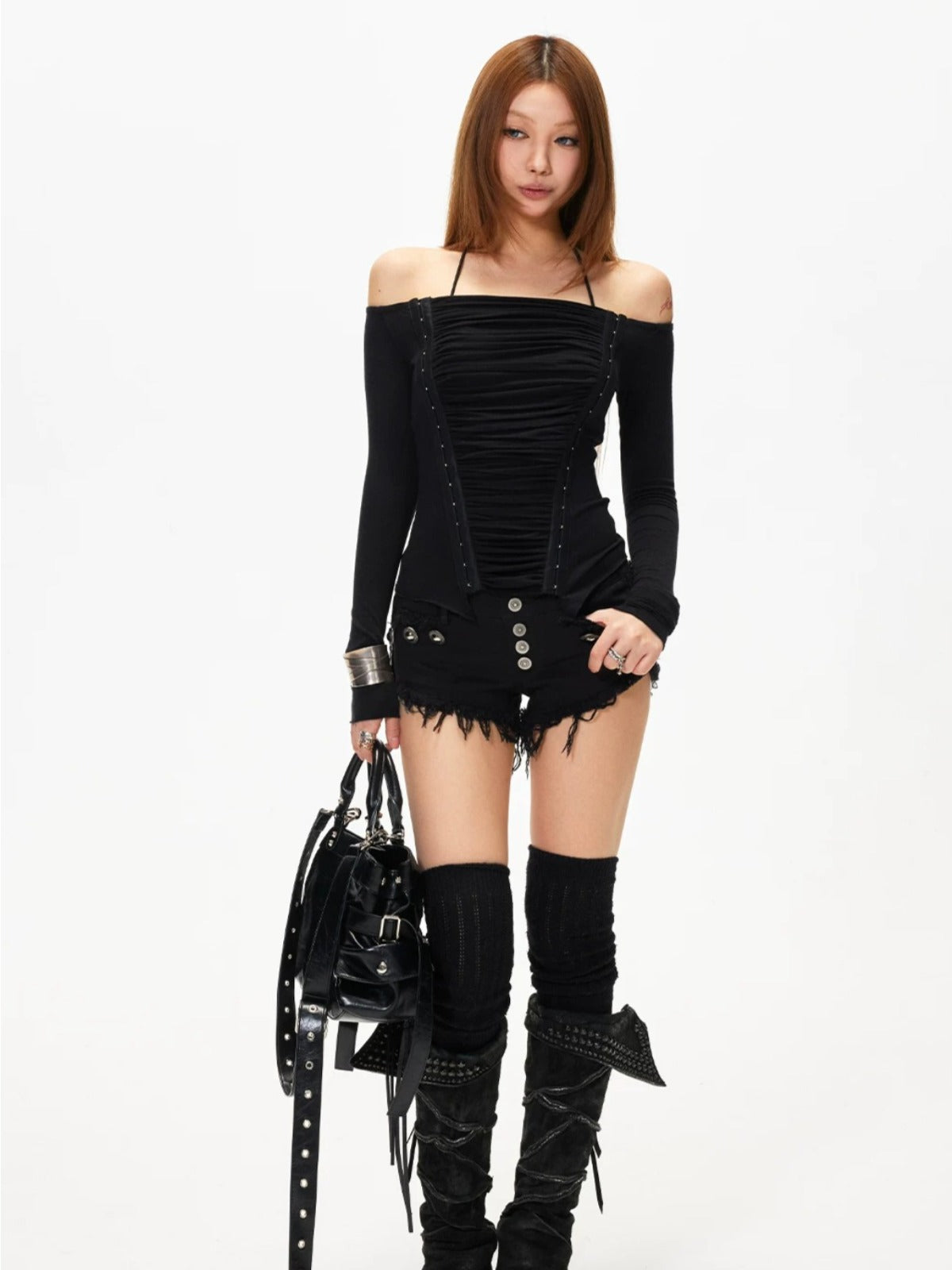 Off-Shoulder Ruched Top