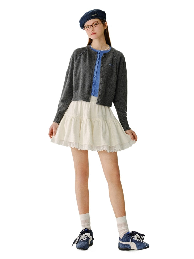 Ballet A-Line Lace Short Skirt