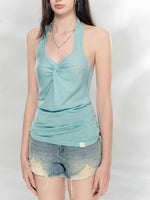 Knot Halter Knit Top