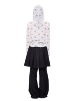 Polka Dot Mohair Hoodies