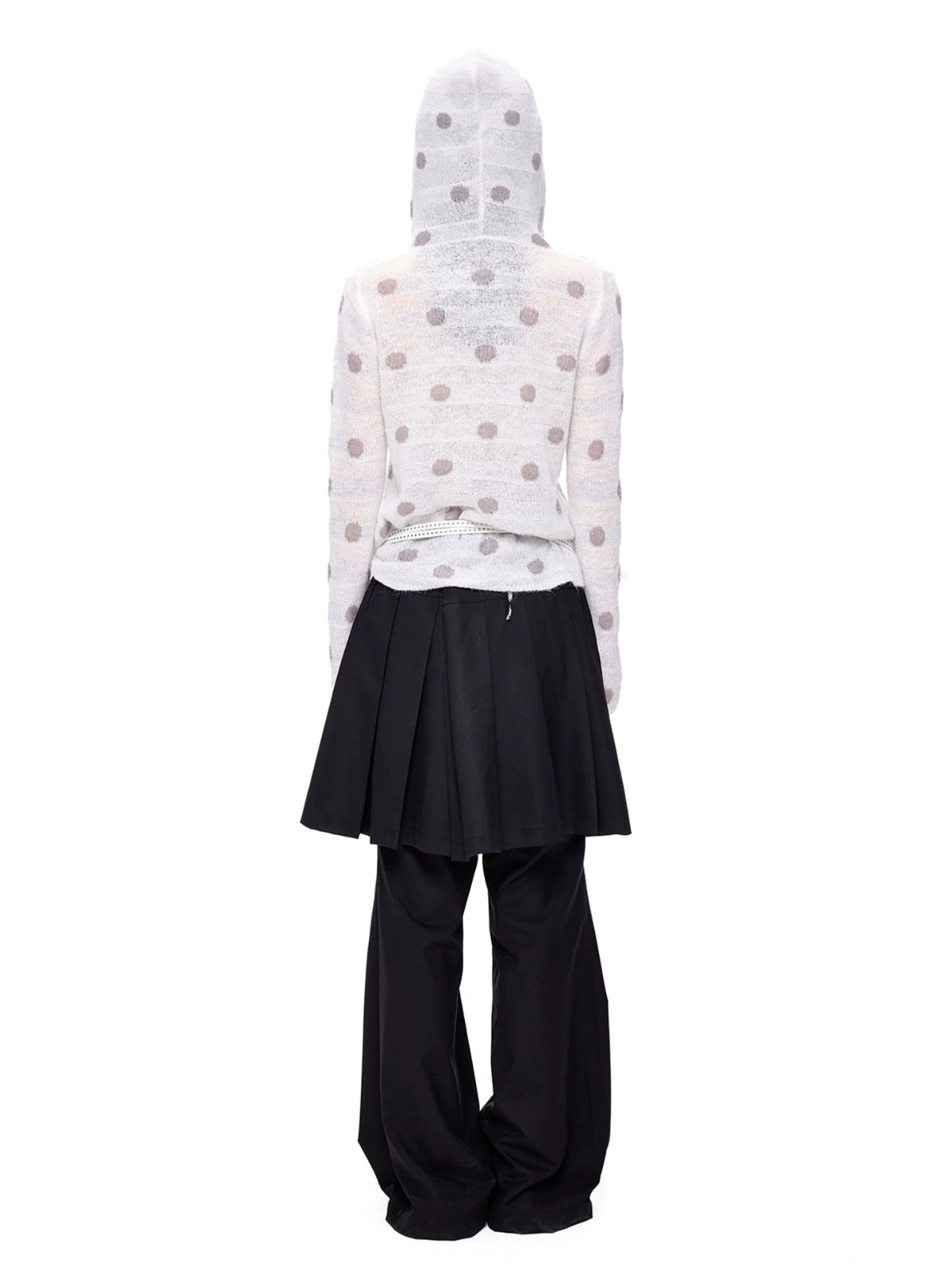 Polka Dot Mohair Hoodies