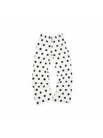 Polka Dot Contrast Knit Cardigan & Lounge Pants Set