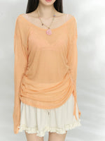 Sheer Knit Cover Top
