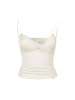 Lace Panel Satin Cami Top