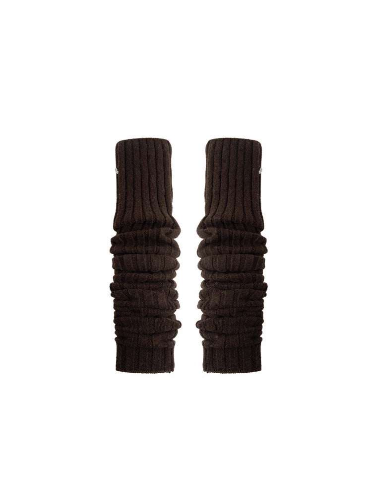 Over-the-Knee Wool Blend Ribbed Warm Leg Socks