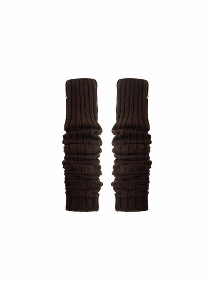 Over-the-Knee Wool Blend Ribbed Warm Leg Socks