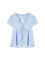 Polka Dot Ruffle Blouse