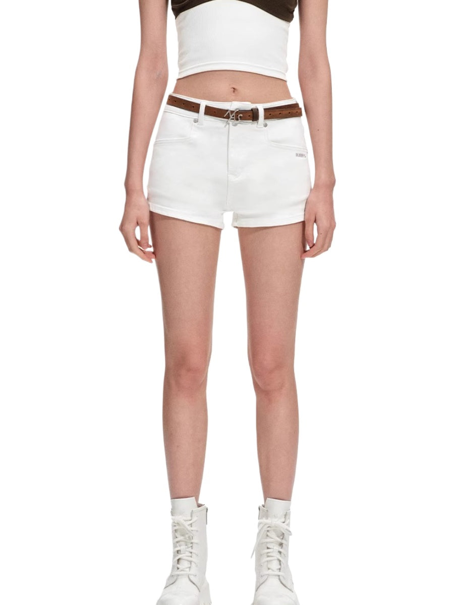 Polar High-Stretch Denim Shorts