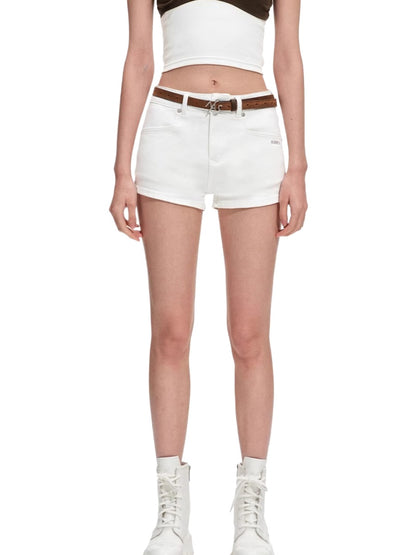 Polar High-Stretch Denim Shorts