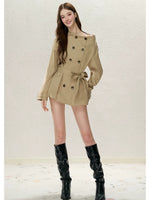 Convertible Off-Shoulder Trench