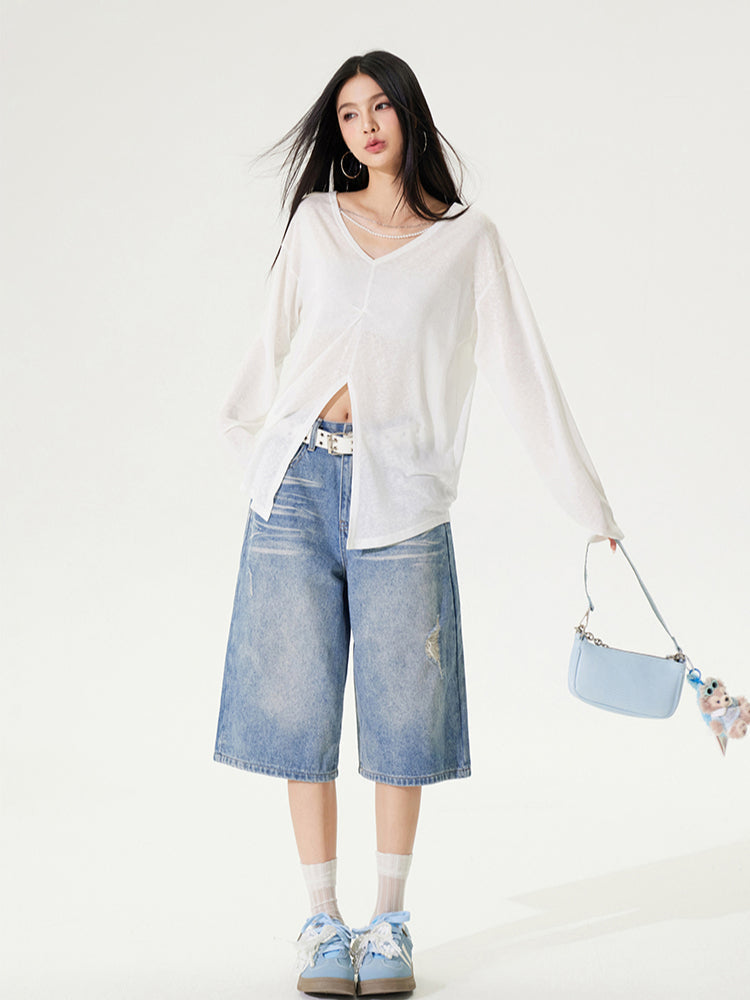 Reversible Slit Sunscreen Jacket
