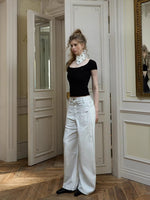 Black & White U-Neck Tee