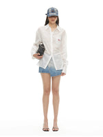 White Pony Tie Shirt