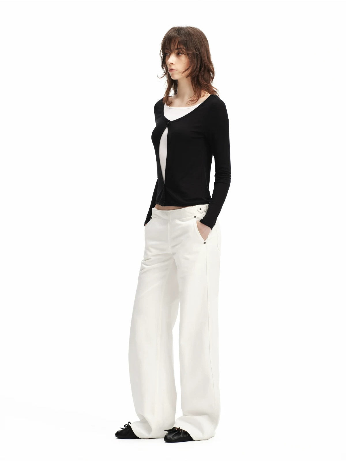 White Straight Leg Jeans