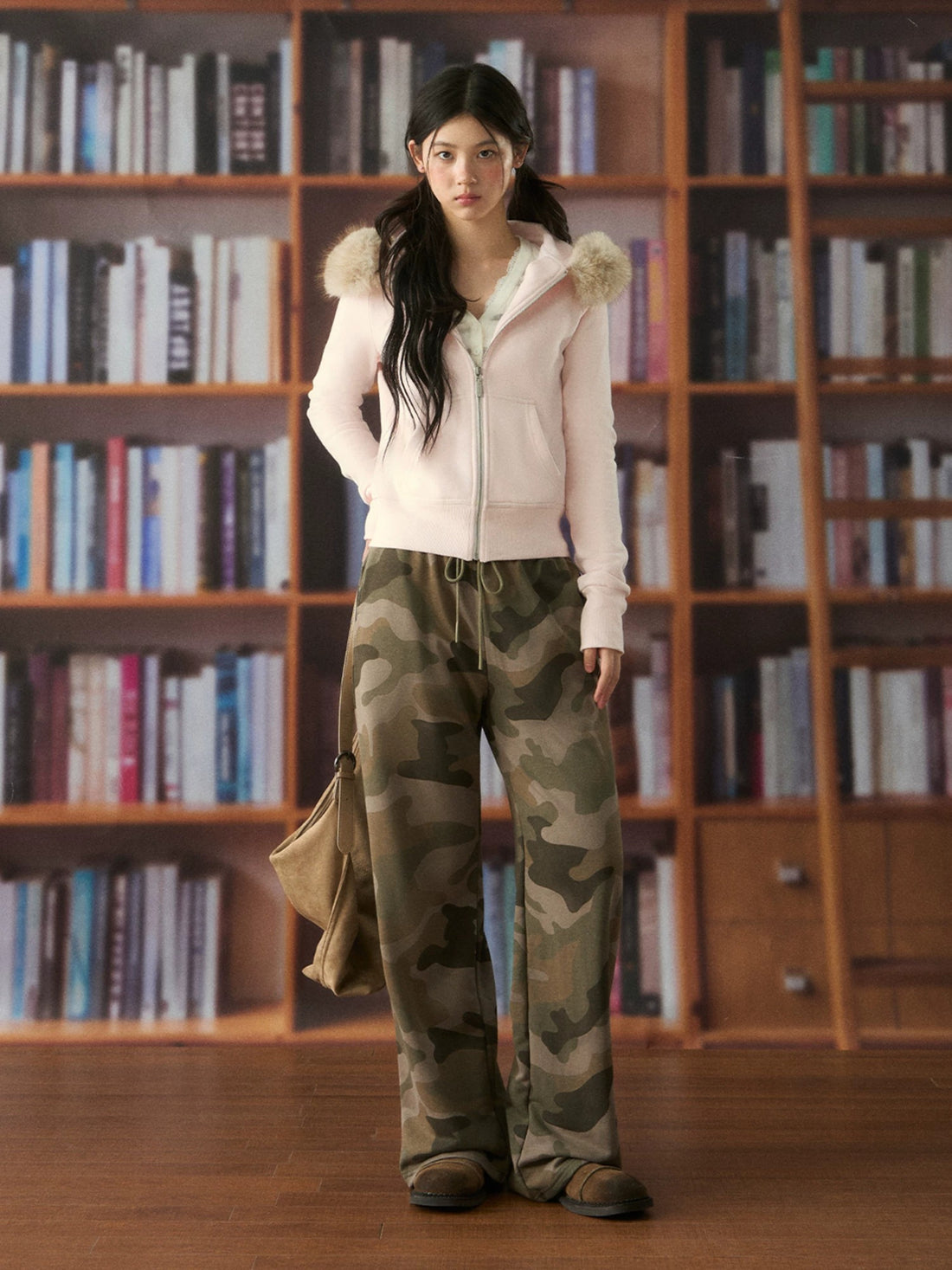 Vintage Camo Wide Leg Pants