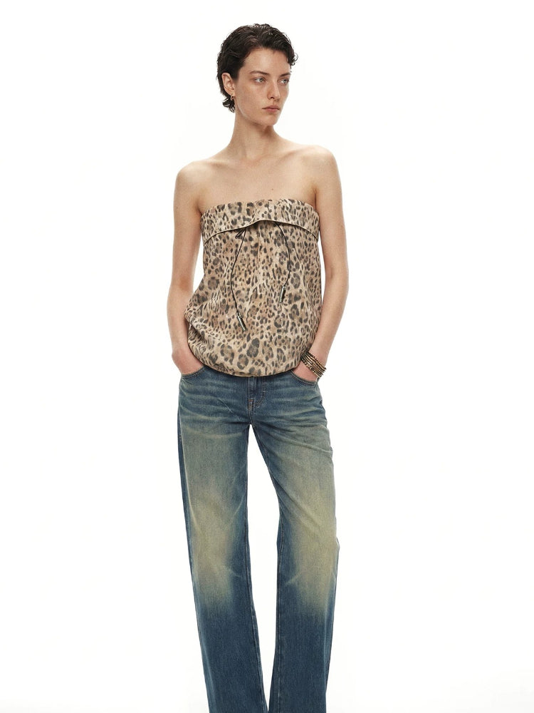 Lyocell Linen Leopard Bandeau