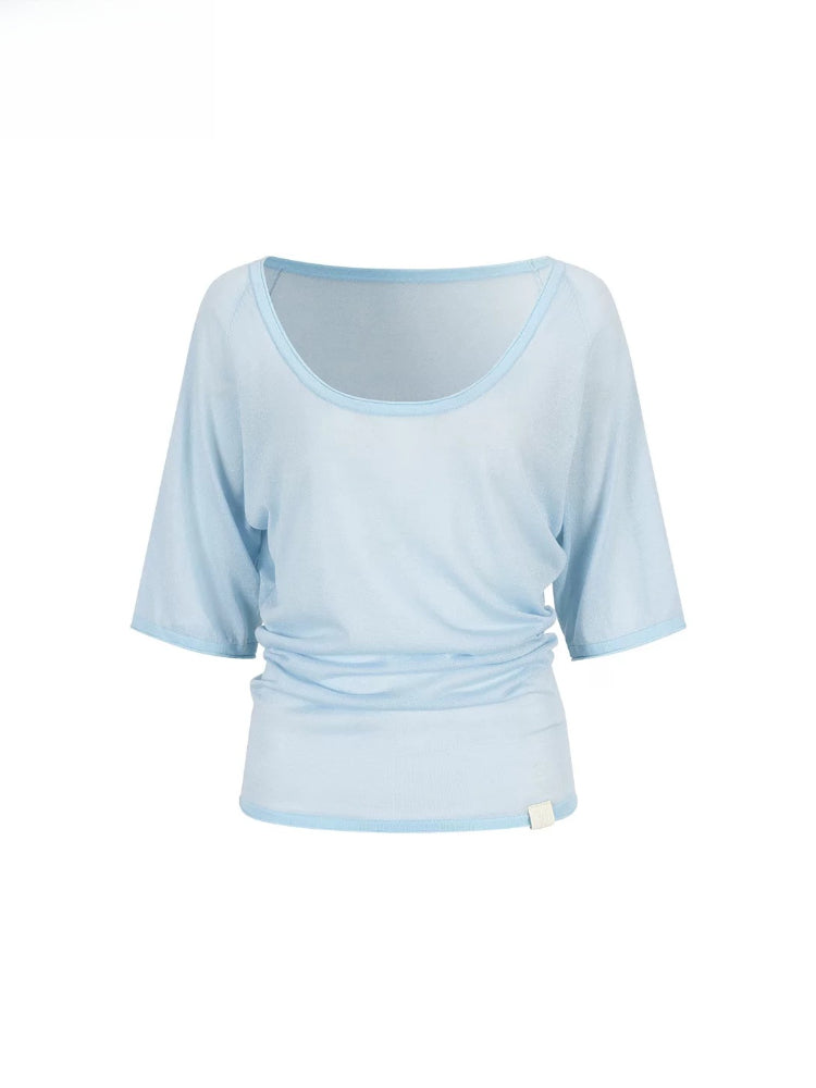 Lyocell U-Neck Top