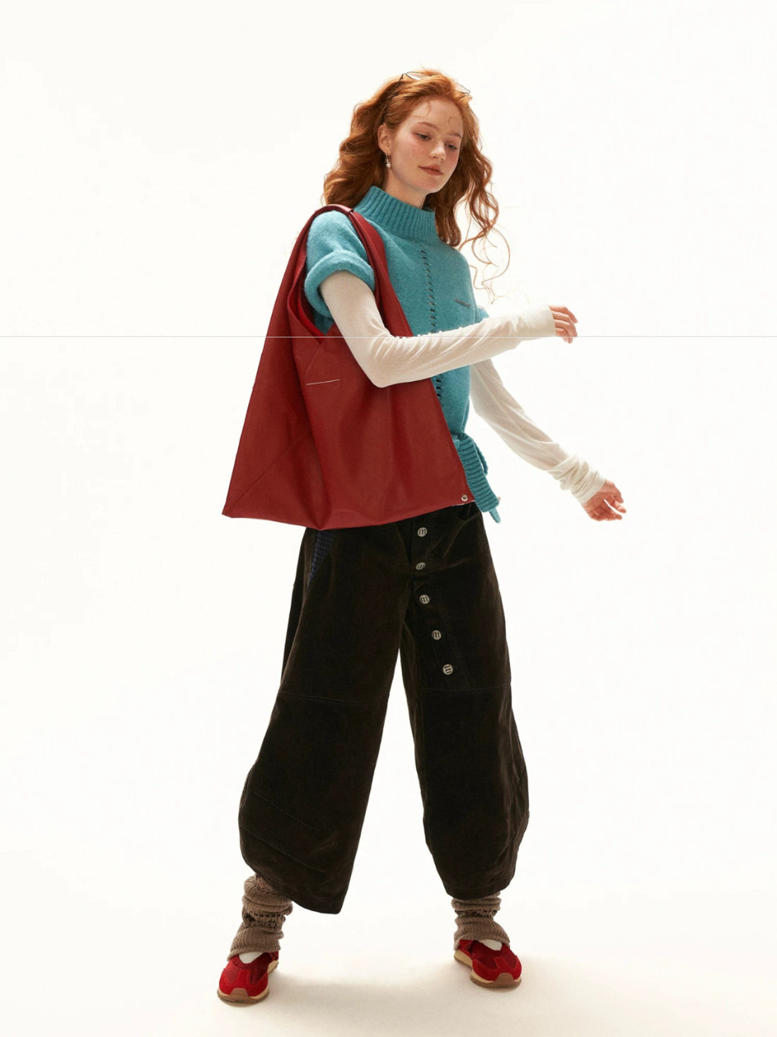 Soft Wool Blend Tie Knit Sweater
