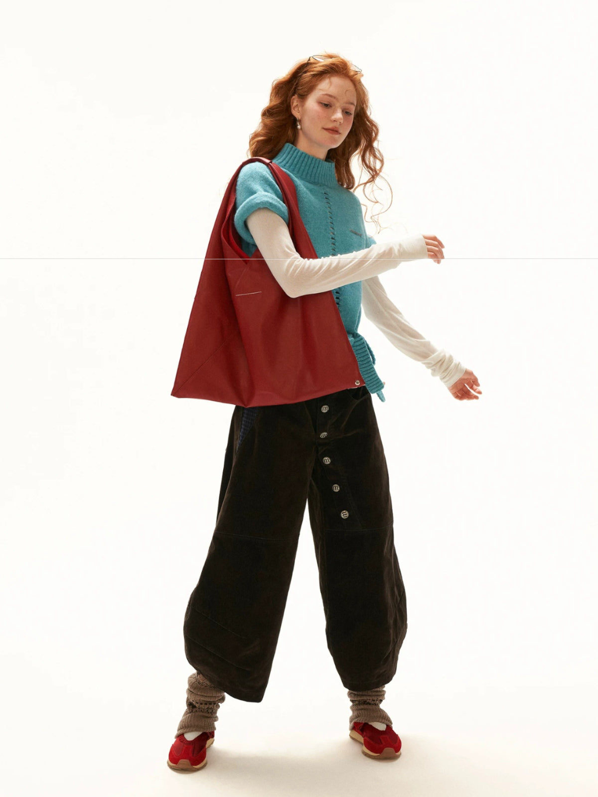 Soft Wool Blend Tie Knit Sweater