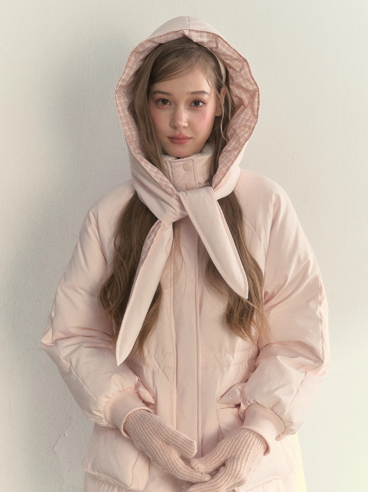Scarf Hood Down Coat