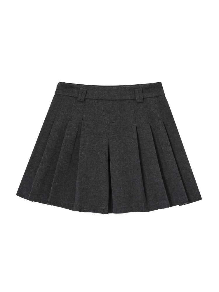 Vintage Wool Pleated Skirt
