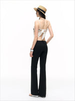 Air Garden Satin Scarf Top