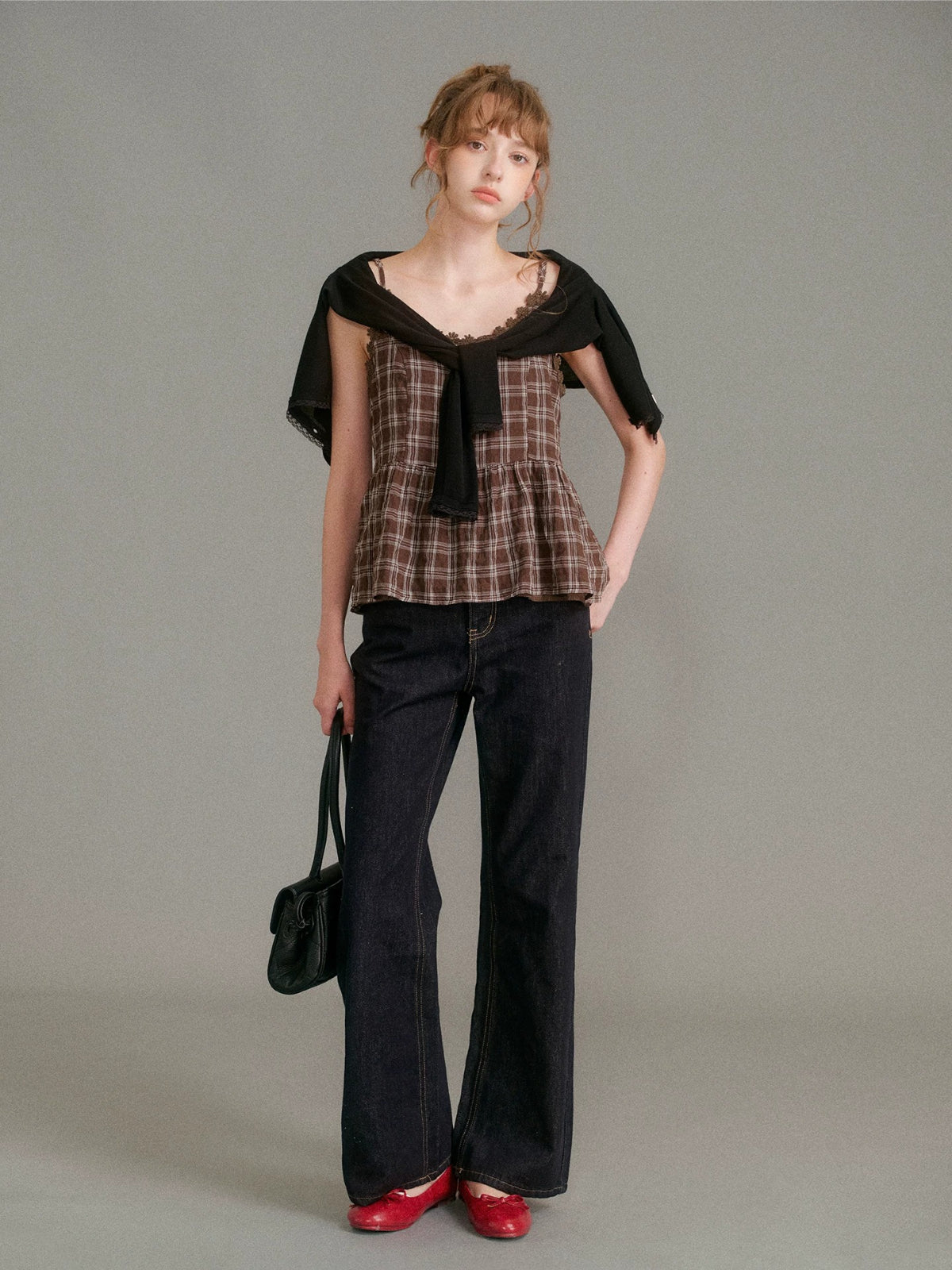 Cotton Denim Straight Jeans