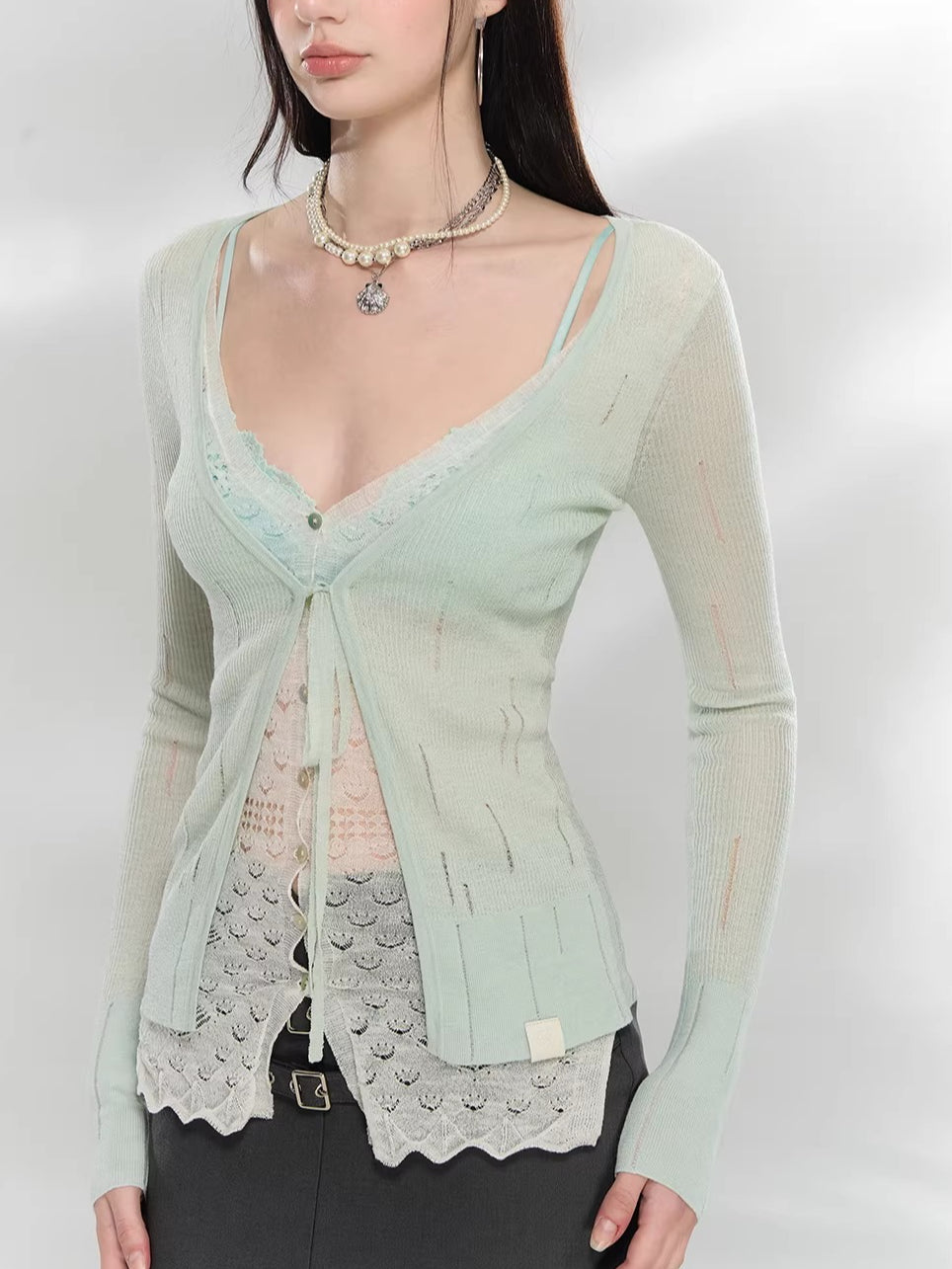 Lace Layered Cardigan